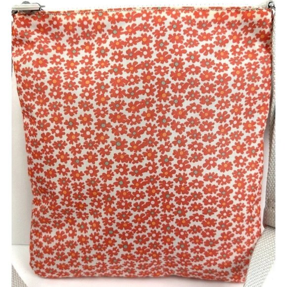 Kipling Keiko Crossbody Bag Poppy Spray Flowers Handbag With Monkey Charm - Picture 5 of 11